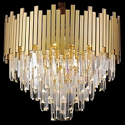 Подвесной светильник Wertmark Calogera WE137.12.503 цвет плафона/подвески Прозрачный, цвет арматуры Бронза