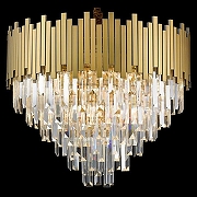 Подвесной светильник Wertmark Calogera WE137.14.503 цвет плафона/подвески Прозрачный, цвет арматуры Бронза