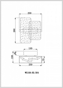 Бра Wertmark Nelly WE158.02.301 цвет плафона/подвески Прозрачный, цвет арматуры Золото-1