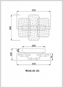 Бра Wertmark Nelly WE158.03.101 цвет плафона/подвески Прозрачный, цвет арматуры Хром-1