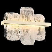 Бра Wertmark Nelly WE158.03.301 цвет плафона/подвески Прозрачный, цвет арматуры Золото