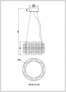 Подвесной светильник Wertmark Nelly WE158.12.103 цвет плафона/подвески Прозрачный, цвет арматуры Хром-2