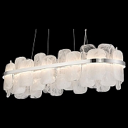 Подвесной светильник Wertmark Nelly WE158.24.123 цвет плафона/подвески Прозрачный, цвет арматуры Хром