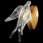 Бра Wertmark V1v1ana WE183.01.501 цвет плафона/подвески Прозрачный, цвет арматуры Медь