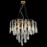 Подвесной светильник Wertmark Daciana WE186.12.503 цвет плафона/подвески Прозрачный, цвет арматуры Золото-1