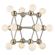 Люстра Wertmark G1tter WE234.14.303 цвет золото белое