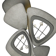 Бра Wertmark Konn1 WE242.02.021 цвет плафона/подвески Серый, Черный, цвет арматуры Черный-1