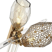 Бра Wertmark Placida WE243.02.501 цвет плафона/подвески Бронза, Дымчатый, Янтарный, цвет арматуры Бронза-1