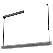 Светильник на штанге Wertmark Kuno WE435.15.023 цвет плафона/подвески Светло-серый, цвет арматуры Серый