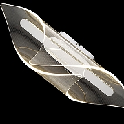 Накладной светильник Wertmark Helga WE447.01.101 цвет плафона/подвески Прозрачный, цвет арматуры Хром-1