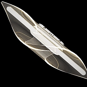 Накладной светильник Wertmark Helga WE447.01.121 цвет плафона/подвески Прозрачный, цвет арматуры Хром-1