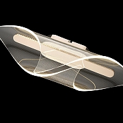 Накладной светильник Wertmark Helga WE447.01.301 цвет плафона/подвески Прозрачный, цвет арматуры Золото-1