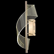 Бра Wertmark H1lda WE452.01.301 цвет плафона/подвески Прозрачный, цвет арматуры Золото