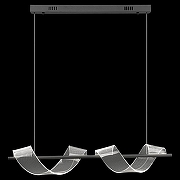 Подвесной светильник Wertmark H1lda WE452.02.623 цвет плафона/подвески Прозрачный, цвет арматуры Черный
