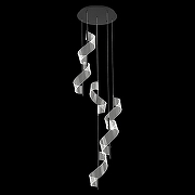 Подвесной светильник Wertmark H1lda WE452.06.603 цвет плафона/подвески Прозрачный, цвет арматуры Черный