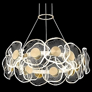 Подвесной светильник Wertmark Helena WE453.18.303 цвет плафона/подвески Прозрачный, цвет арматуры Золото