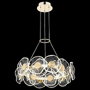 Подвесной светильник Wertmark Helena WE453.18.303 цвет плафона/подвески Прозрачный, цвет арматуры Золото-1