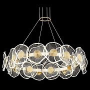 Подвесной светильник Wertmark Helena WE453.24.303 цвет плафона/подвески Прозрачный, цвет арматуры Золото