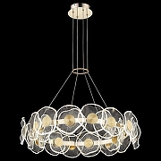 Подвесной светильник Wertmark Helena WE453.24.303 цвет плафона/подвески Прозрачный, цвет арматуры Золото-1