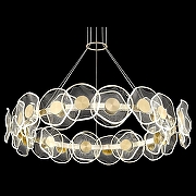 Подвесной светильник Wertmark Helena WE453.30.303 цвет плафона/подвески Прозрачный, цвет арматуры Золото