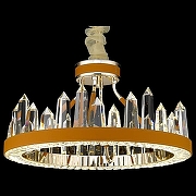 Подвесной светильник Wertmark Leona WE456.06.303 цвет плафона/подвески Прозрачный, Оранжевый, цвет арматуры Хром