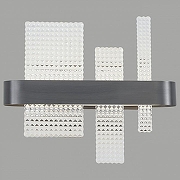 Накладной светильник Wertmark Lotta WE460.01.021 цвет плафона/подвески Прозрачный, цвет арматуры Черный