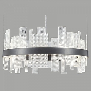 Подвесной светильник Wertmark Lotta WE460.01.023 цвет плафона/подвески Прозрачный, цвет арматуры Черный