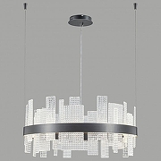 Подвесной светильник Wertmark Lotta WE460.01.023 цвет плафона/подвески Прозрачный, цвет арматуры Черный-1