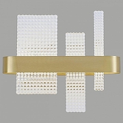 Накладной светильник Wertmark Lotta WE460.01.301 цвет плафона/подвески Прозрачный, цвет арматуры Золото