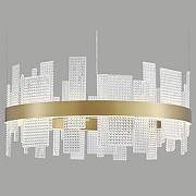 Подвесной светильник Wertmark Lotta WE460.01.303 цвет плафона/подвески Прозрачный, цвет арматуры Золото