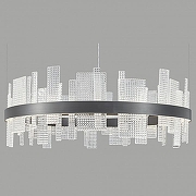 Подвесной светильник Wertmark Lotta WE460.02.023 цвет плафона/подвески Прозрачный, цвет арматуры Черный