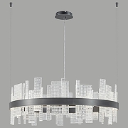 Подвесной светильник Wertmark Lotta WE460.02.023 цвет плафона/подвески Прозрачный, цвет арматуры Черный-1