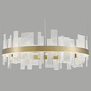 Подвесной светильник Wertmark Lotta WE460.02.303 цвет плафона/подвески Прозрачный, цвет арматуры Золото