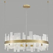 Подвесной светильник Wertmark Lotta WE460.02.303 цвет плафона/подвески Прозрачный, цвет арматуры Золото-1