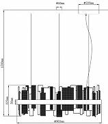 Подвесной светильник Wertmark Lotta WE460.02.303 цвет плафона/подвески Прозрачный, цвет арматуры Золото-2