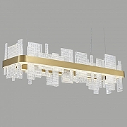 Подвесной светильник Wertmark Lotta WE460.03.303 цвет плафона/подвески Прозрачный, цвет арматуры Золото