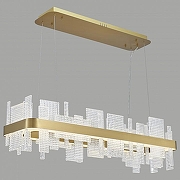 Подвесной светильник Wertmark Lotta WE460.03.303 цвет плафона/подвески Прозрачный, цвет арматуры Золото-1