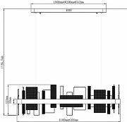 Подвесной светильник Wertmark Lotta WE460.03.303 цвет плафона/подвески Прозрачный, цвет арматуры Золото-2