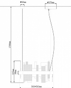 Подвесной светильник Wertmark Lotta WE461.01.303 цвет плафона/подвески Прозрачный, цвет арматуры Золото-2