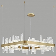 Подвесной светильник Wertmark Lotta WE461.02.303 цвет плафона/подвески Прозрачный, цвет арматуры Золото-1