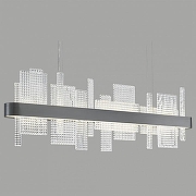 Подвесной светильник Wertmark Lotta WE461.03.023 цвет плафона/подвески Прозрачный, цвет арматуры Черный