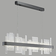 Подвесной светильник Wertmark Lotta WE461.03.023 цвет плафона/подвески Прозрачный, цвет арматуры Черный-1