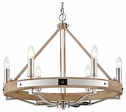 Люстра Wertmark Brenda WE586.06.103 цвет коричневый, хром