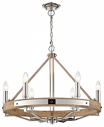 Люстра Wertmark Brenda WE586.06.103 цвет коричневый, хром-1