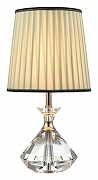 Настольная лампа Wertmark Telmo WE718.01.304 цвет плафона/подвески Бежевый, цвет арматуры Золото, Прозрачный