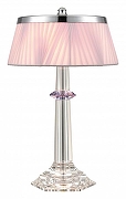 Настольная лампа Wertmark Tecla WE721.03.174 цвет плафона/подвески Розовый, цвет арматуры Прозрачный, Хром