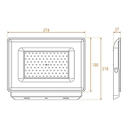 Прожектор Wolta WFL-100W WFL-100W/06 цвет плафона/подвески Прозрачный, Серый, цвет арматуры Серый-3