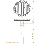 Консольный светильник Wolta WGLY-70W/01 цвет плафона/подвески Прозрачный, цвет арматуры Черный-4