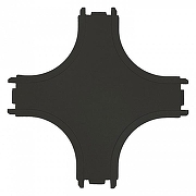 Соединитель X-образный для треков Wertmark WTH WTH.L5.60.X10 цвет арматуры Черный