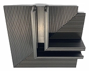 Соединитель угловой L-образный для треков встраиваемых Wertmark WTL WTL.L0.60.L00 цвет арматуры Черный